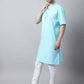 Even Apparels Black Pure Cotton Men's Kurta With Band Collar | Swadesiicart