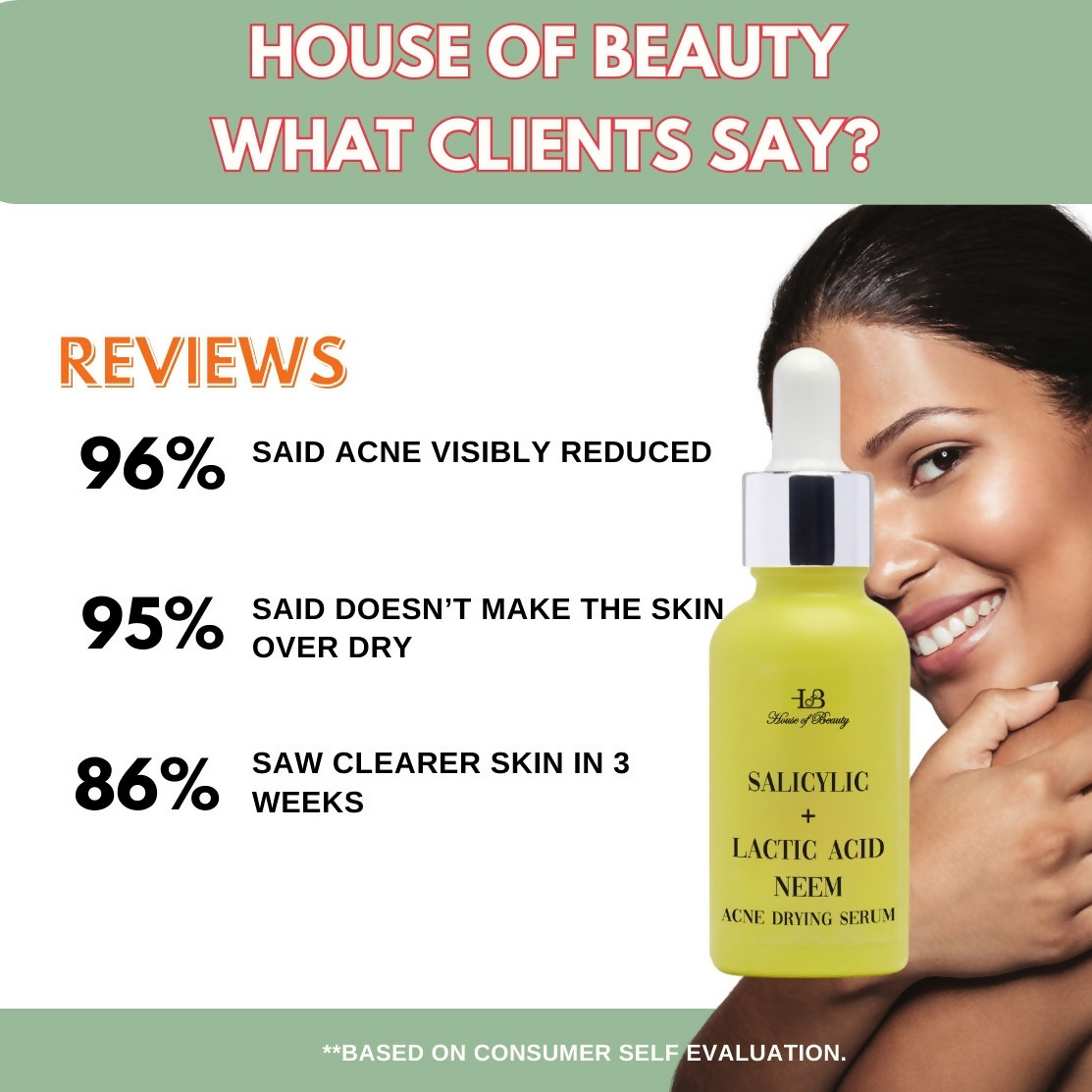 House of Beauty Acne Drying Serum - Swadesiicart