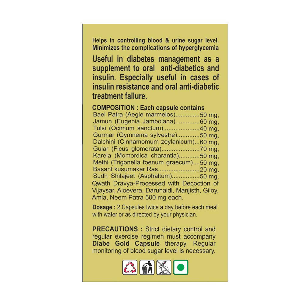 Basic Ayurveda Diabe Gold Capsules Ingredients