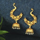 Joban Fashion Women Matte Gold Brass Jhumka | Swadesiicart