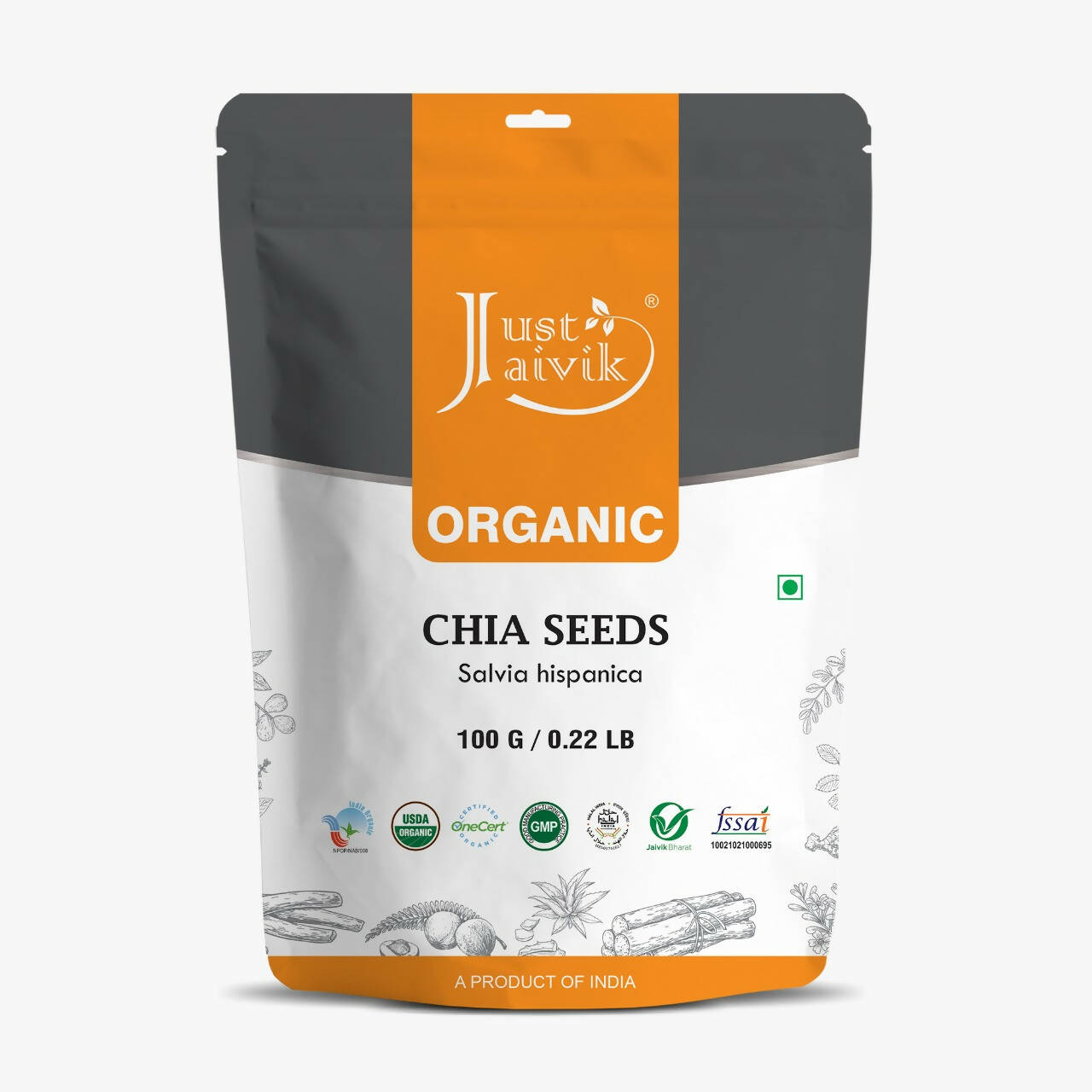 Just Jaivik Organic Chia Seeds - Just Jaivik