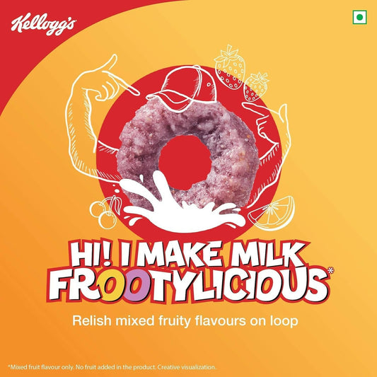 Kellogg’s Froot Loops Crunchy Multigrain Breakfast Cereal for Kids, Mixed Fruit Flavor - Swadesiicart
