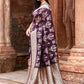 Joban Fashion Purple Pure Katan Pure Handloom Banarasi Silk Saree | Swadesiicart