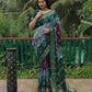 Anaita Grey Woven Design Pure Bandhej Soft Silk Saree