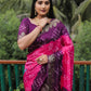 Anaita Pink Woven Design Pure Bandhej Soft Silk Saree