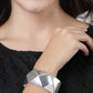 NVR Women Rhodium-Plated Kada Bracelet - Swadesiicart