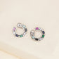 Multi Silver Stud Earrings- Ruby Raang | Swadesiicart