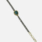 Women's Black Gold-Toned Gold-Polished Kundan Studded Charm Mangalsutra Bracelet - Ruby Raang - Swadesiicart