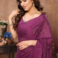 Aafreen Partywear Designer Purple Rangoli Silk Fancy Saree