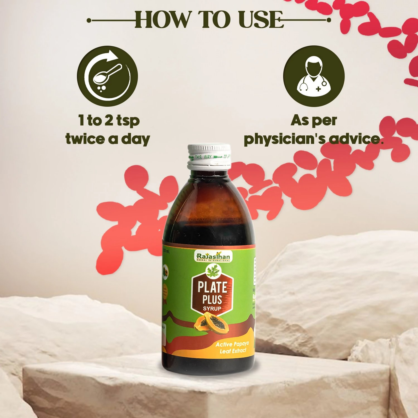 Rajasthan Herbals Plate Plus Syrup | Swadesiicart