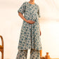 Janasya Beige Cotton Floral Printed Casual Maternity Set | Swadesiicart