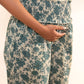 Janasya Beige Cotton Floral Printed Casual Maternity Set | Swadesiicart
