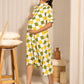 Janasya Multicolour Cotton Geometric A-Line Dress | Swadesiicart