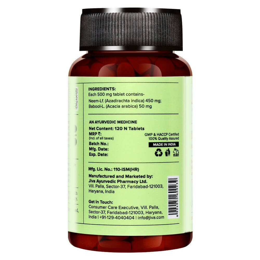 Jiva Ayurveda Neem Tablets - Swadesiicart