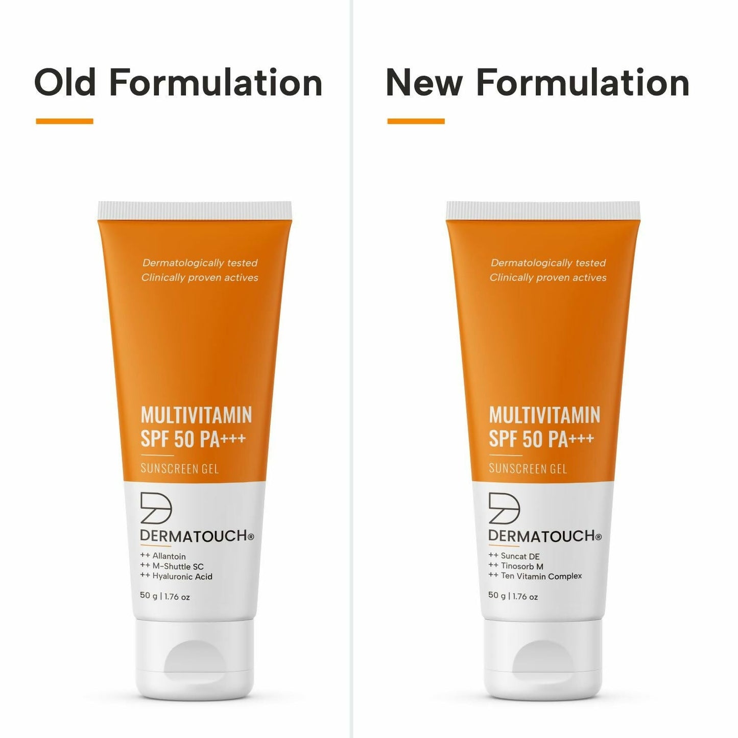 Dermatouch Multivitamin SPF 50 PA+++ Sunscreen Gel - Swadesiicart