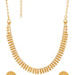 Ruby Raang Golden Necklace with Studs | Swadesiicart