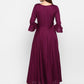 NOZ2TOZ Women Purple Rayon Kurta (1pc) - Swadesiicart