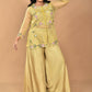 Morchari Women And Hand Embroidery Palazzo Set-Mustard - Swadesiicart
