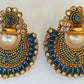 Blue Enamel Fashion Earrings