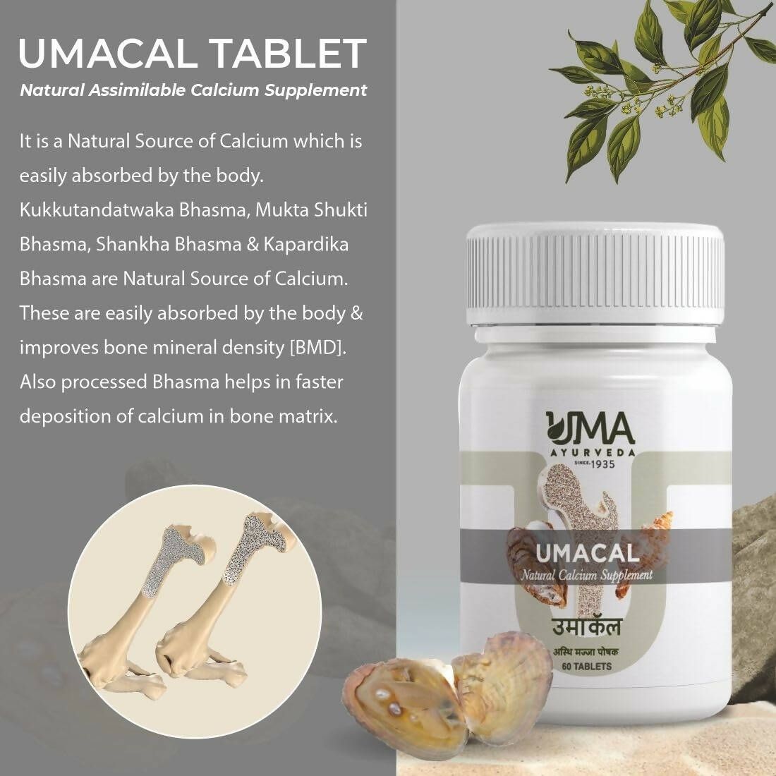 Uma Ayurveda Umacal Tablets - Swadesiicart