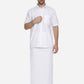 Ramraj Cotton Mens Half Sleeve Formal Poly Cotton White Shirt | Swadesiicart