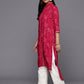 Ahalyaa Women's Traditional wear Kurta - Red | Swadesiicart