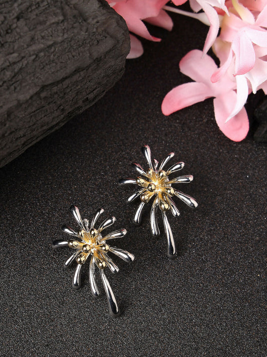NVR Women Silver-Plated Drop Earrings | Swadesiicart