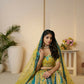 Kesar Fab Yellow Banarasi Silk Embroidered Lehenga | Swadesiicart