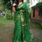Exclusive Collection Green Beautiful Cotton Silk Saree - Swadesiicart