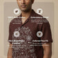 Botan — Brown Embroidered Cotton Shirt by Hilo Design