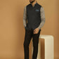 Even Apparels Nehru Jacket With Welt Pockets - Blue | Swadesiicart