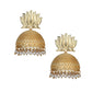 Joban Fashion Women Matte Gold Brass Jhumka | Swadesiicart