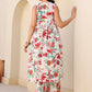 Janasya Light Cotton Floral A-Line Kurta Set | Swadesiicart