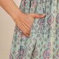 Janasya Light Cotton Floral A-Line Top & Bottom Set | Swadesiicart