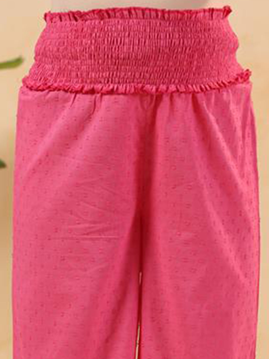 Janasya Light Dobby Cotton Yoke Embroidery A-Line Kurta Set | Swadesiicart