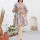 Janasya Light Cotton Geometric A-Line Tunic | Swadesiicart