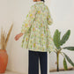 Janasya Bright Cotton Floral Tiered Tunic | Swadesiicart