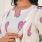 Janasya Light Cotton Ethnic Motifs A-Line Tunic | Swadesiicart