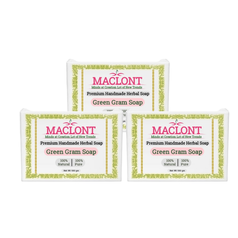 Maclont Green Gram Soap | Swadesiicart