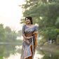 Vishnu Weaves Women's Mustard Soft Tussar Silk Saree with Blouse - Swadesiicart
