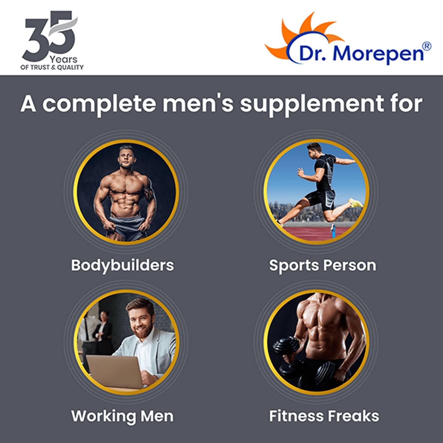 Dr. Morepen Testo Boost and Multivitamin Men Tablets Combo - Swadesiicart