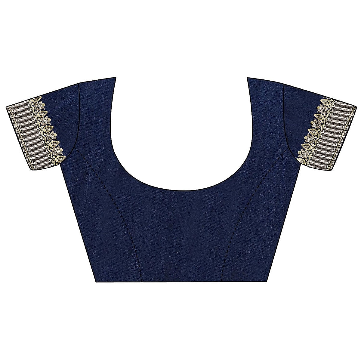 Vamika Navy Banarasi Jacquard Weaving Saree | Swadesiicart