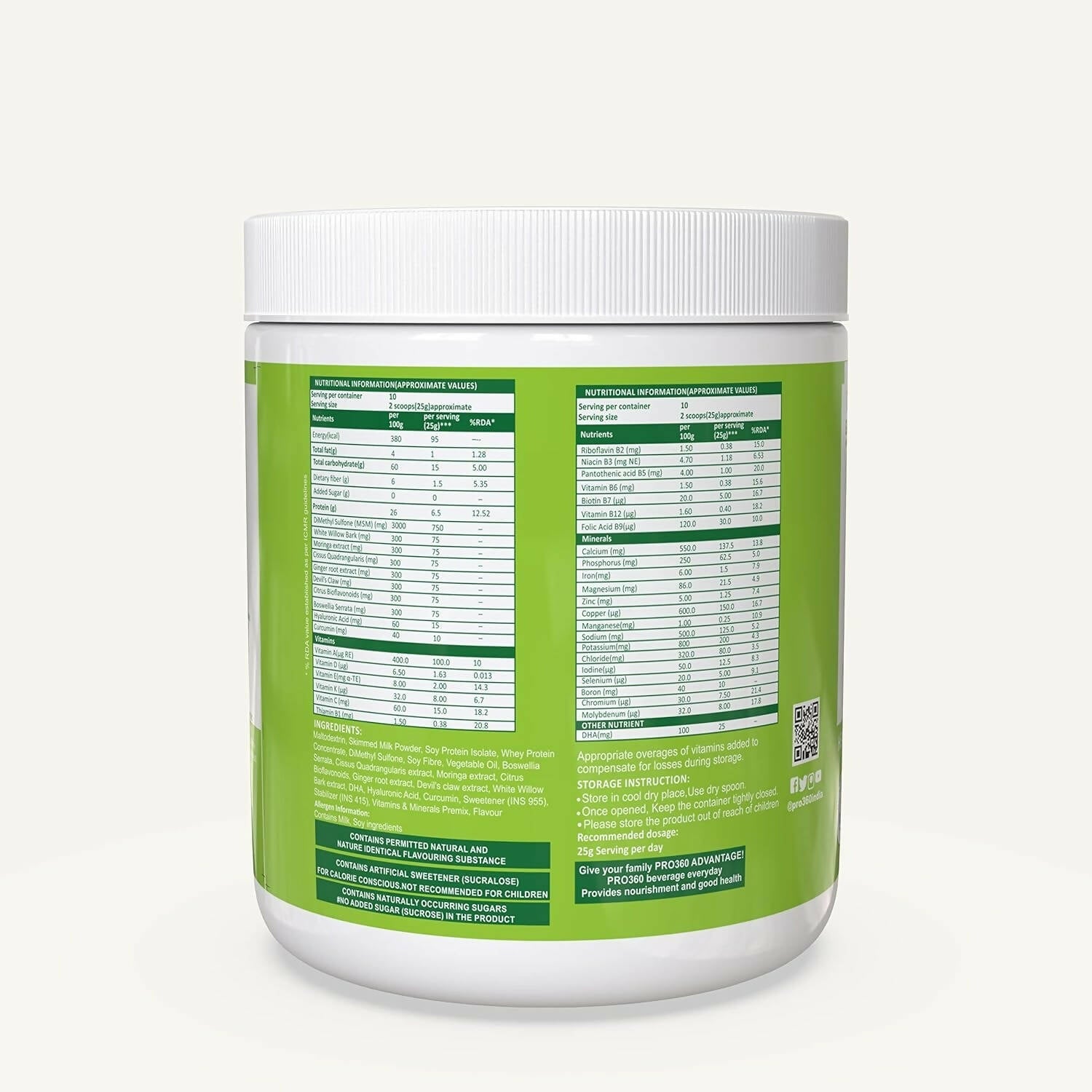 Pro360 Ortho Bone and Joint Protein Supplement Powder | Swadesiicart