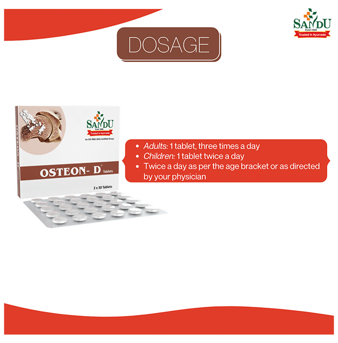 Sandu Osteon-D Tablets - Swadesiicart