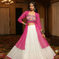AI Fashion White Georgette Designer Navratri Wear Lehenga Choli Collection