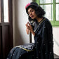 Exclusive Collection Beautiful Black Embroidery Saree - Swadesiicart