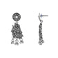 Navratri Ethnic Silver Oxidised Radha Krisha Long Necklace Jewellery With Jhumka Earrings Set For Women/Girls - Wahe Jewels - Swadesiicart