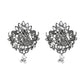 Navratri Ethnic Stylish Silver Oxidised Radha Krishna Design Long Necklace Jewellery Set for Women And Girls - Wahe Jewels - Swadesiicart