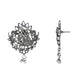 Navratri Ethnic Stylish Silver Oxidised Radha Krishna Design Long Necklace Jewellery Set for Women And Girls - Wahe Jewels - Swadesiicart