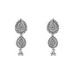 Navratri Ethnic Silver Oxidised Floral Design Ghungroo Long Necklace Jewellery With Jhumka Earrings Set For Women/Girls - Wahe Jewels - Swadesiicart